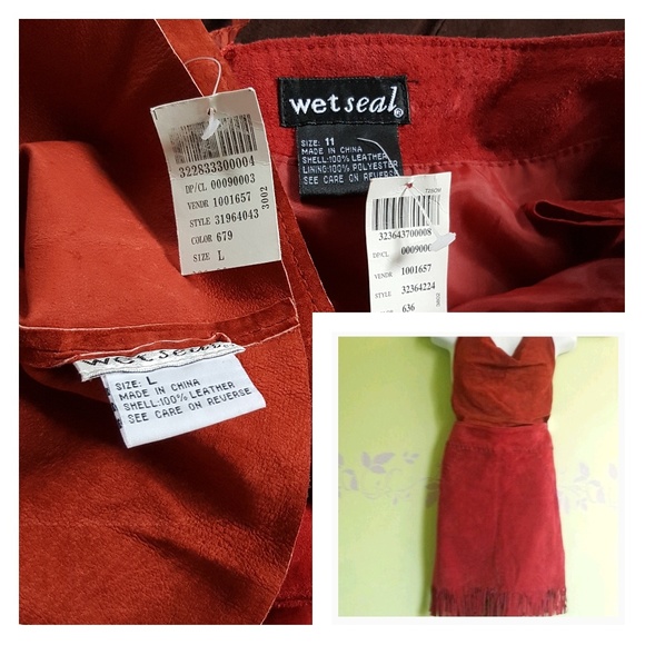 🔥Red Hot Suede Halter and Skirt Set🌵 - Picture 6 of 8